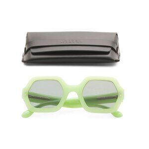ISABEL MARANT Green 52mm Square Sunglasses
